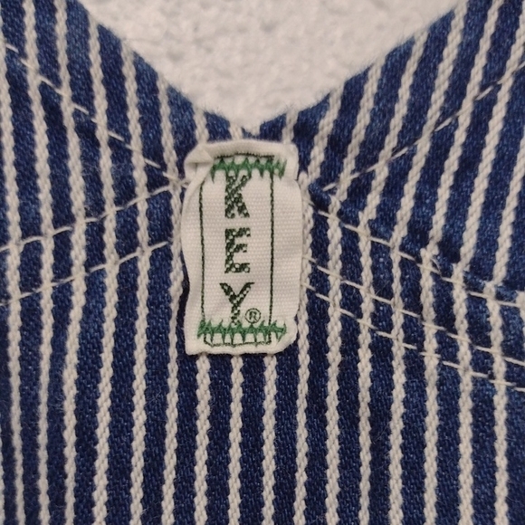 New Without a Label, Classic Striped Men's Overalls Carpenter, Work - Picture 5 of 15